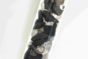 Edelstein-Stab Basic "Schungit"