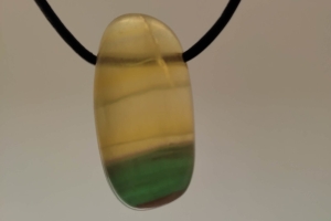 Anhänger gebohrt Fluorit