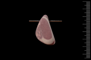 Anhänger gebohrt Zebra Rock
