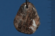 Anhänger frontgebohrt, Granat